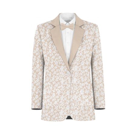 White Tan White Vines Suit and Tuxedo – Exact Color Match for Revelry Bridesmaid Dresses