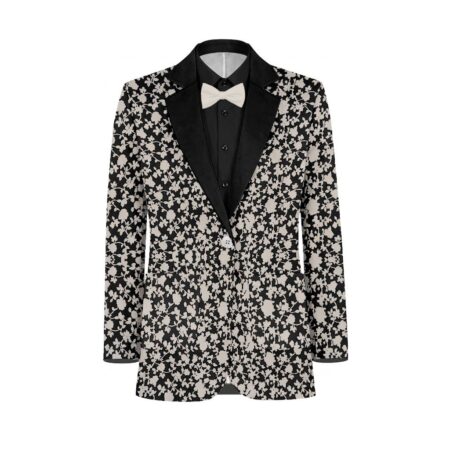 Cream Black Vines Suit and Tuxedo – Exact Color Match for Saks Fifth Avenue Bridesmaid Dresses