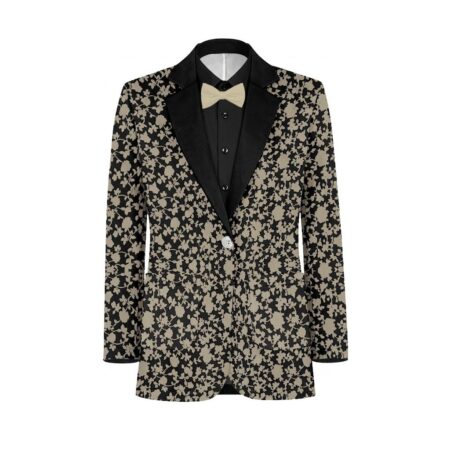 Oat Black Vines Suit and Tuxedo – Exact Color Match for Saks Fifth Avenue Bridesmaid Dresses