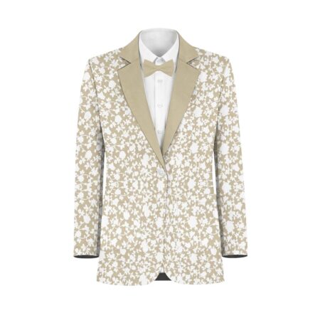 Oat White Vines Suit and Tuxedo – Exact Color Match for Saks Fifth Avenue Bridesmaid Dresses