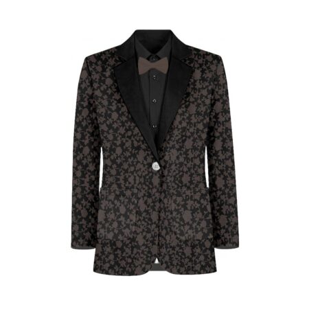 Taupe Black Vines Suit and Tuxedo – Exact Color Match for Saks Fifth Avenue Bridesmaid Dresses
