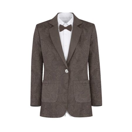 Taupe Paisley Suit and Tuxedo – Exact Color Match for Saks Fifth Avenue Bridesmaid Dresses
