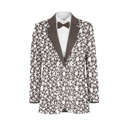 Taupe White Vines Suit and Tuxedo – Exact Color Match for Saks Fifth Avenue Bridesmaid Dresses