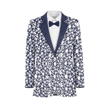 Vinatge Navy White Vines Suit and Tuxedo – Exact Color Match for Saks Fifth Avenue Bridesmaid Dresses
