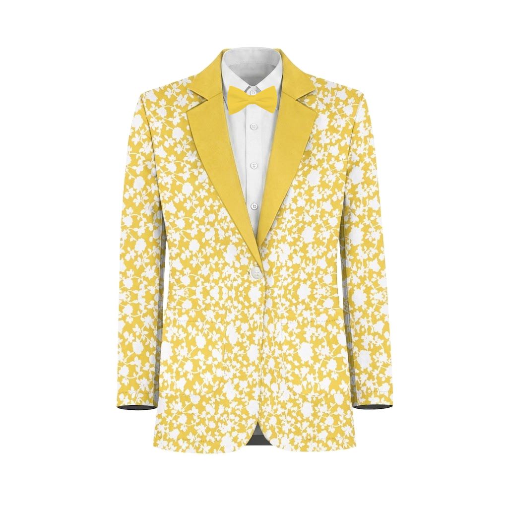 Canary White Vines Suit and Tuxedo – Exact Color Match for Show Me Your Mumu Bridesmaid Dresses - Image 2