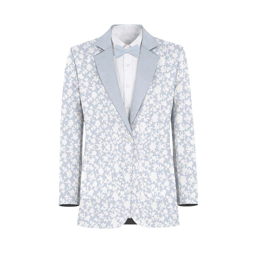 Cinderella White Vines Suit and Tuxedo – Exact Color Match for Show Me Your Mumu Bridesmaid Dresses - Image 2