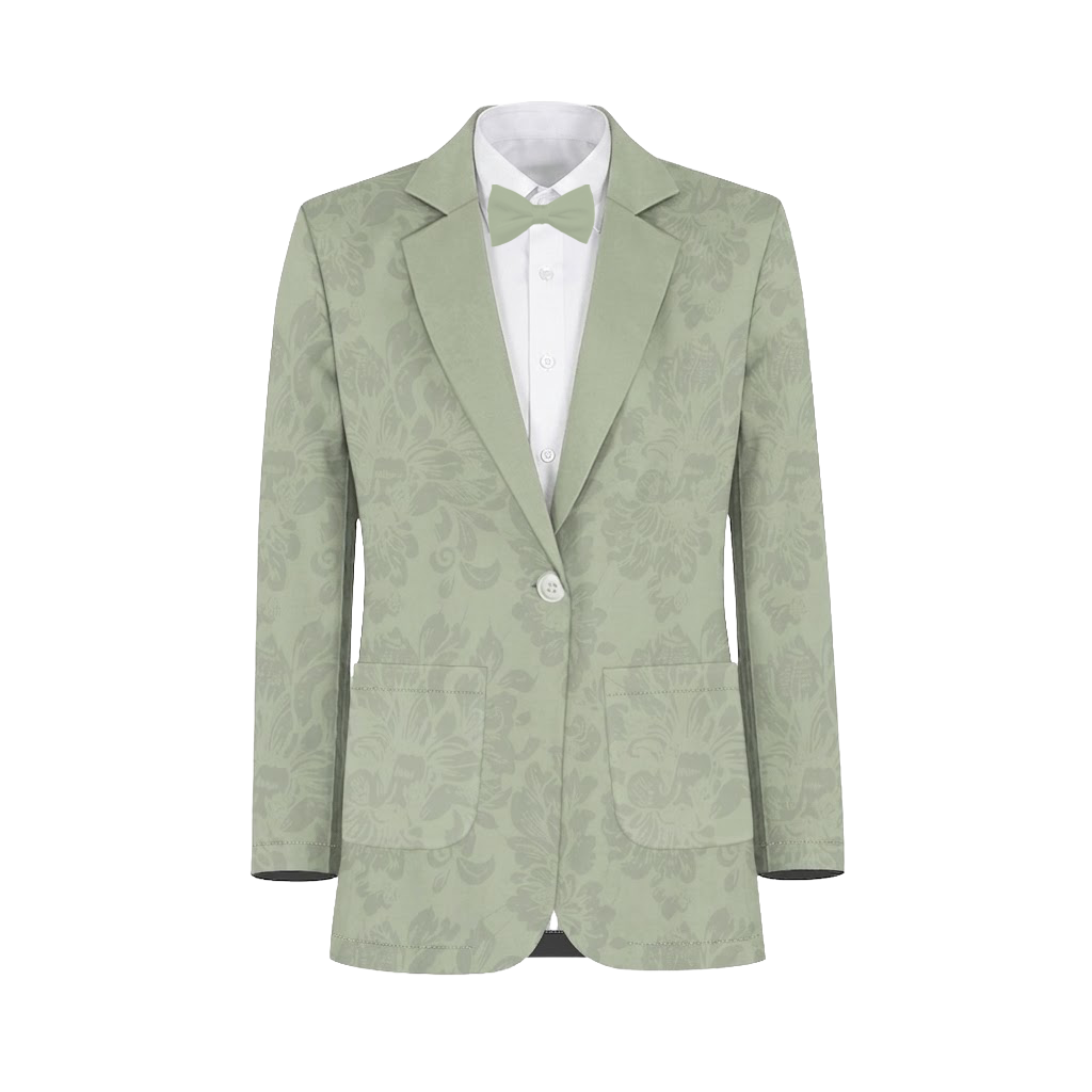 Silver Sage Shrubbery Suit and Tuxedo – Exact Color Match for Show Me Your Mumu Bridesmaid Dresses - Image 2