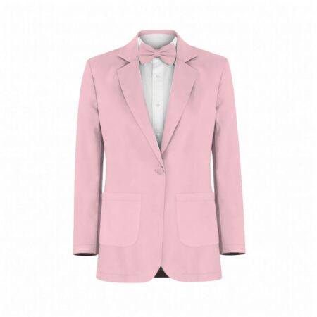 Blushing Pink Charmeuse Suit and Tuxedo – Exact Color Match for Stacees Bridesmaid Dresses