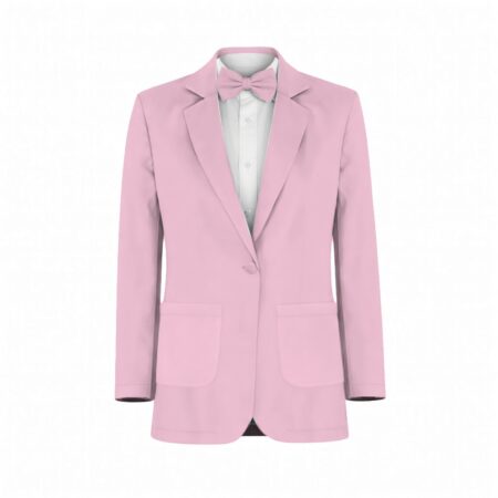Candy Pink Charmeuse Suit and Tuxedo – Exact Color Match for Stacees Bridesmaid Dresses