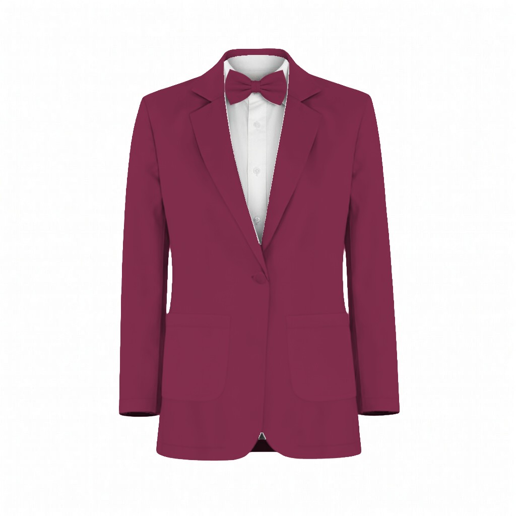 Mulberry Charmeuse Suit and Tuxedo – Exact Color Match for Stacees Bridesmaid Dresses - Image 2
