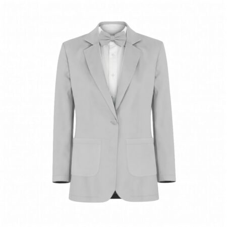 Silver Charmeuse Suit and Tuxedo – Exact Color Match for Stacees Bridesmaid Dresses