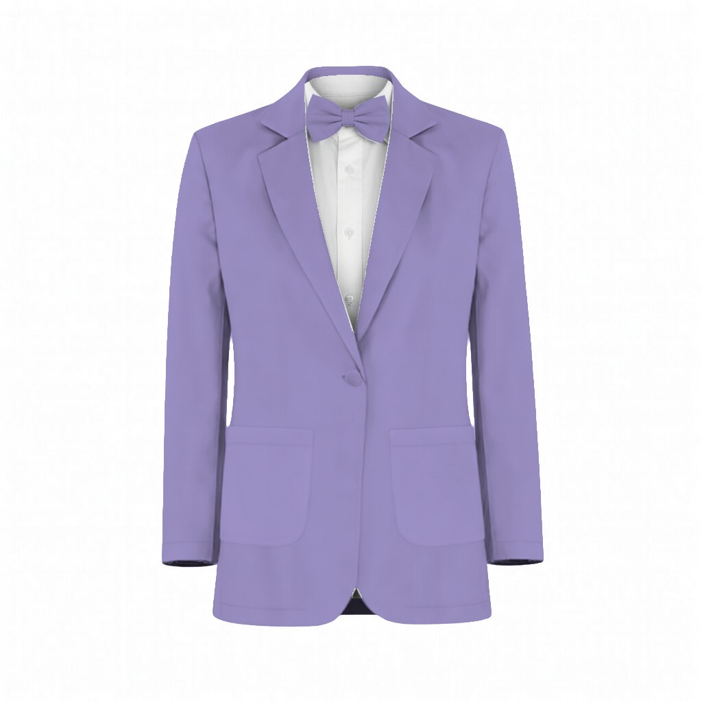 Violet Charmeuse Suit and Tuxedo – Exact Color Match for Stacees Bridesmaid Dresses - Image 2