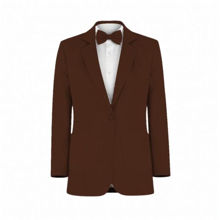Chocolate Chiffon Fabric Suit and Tuxedo – Exact Color Match for Stacees Bridesmaid Dresses