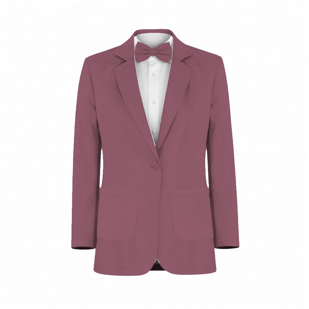 Desert Rose Chiffon Fabric Suit and Tuxedo – Exact Color Match for Stacees Bridesmaid Dresses - Image 2