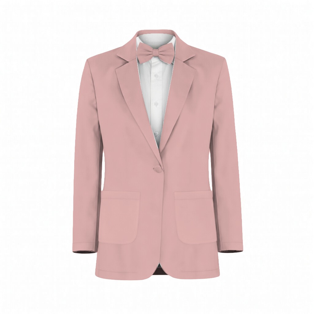 Dusty Rose Chiffon Fabric Suit and Tuxedo – Exact Color Match for Stacees Bridesmaid Dresses - Image 2