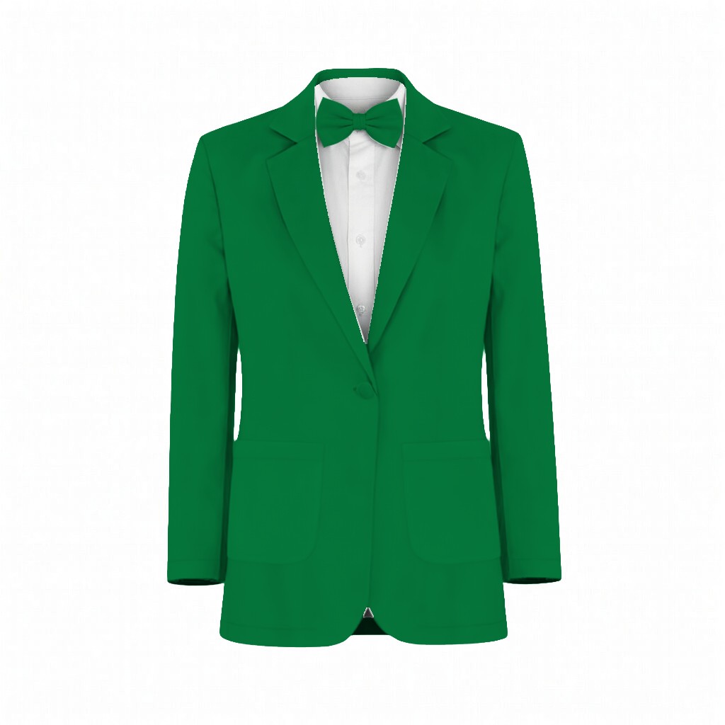 Emerald Chiffon Fabric Suit and Tuxedo – Exact Color Match for Stacees Bridesmaid Dresses - Image 2