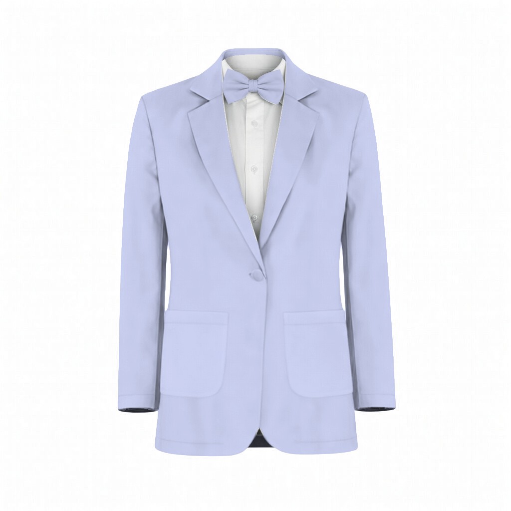 Lavender Chiffon Fabric Suit and Tuxedo – Exact Color Match for Stacees Bridesmaid Dresses - Image 2