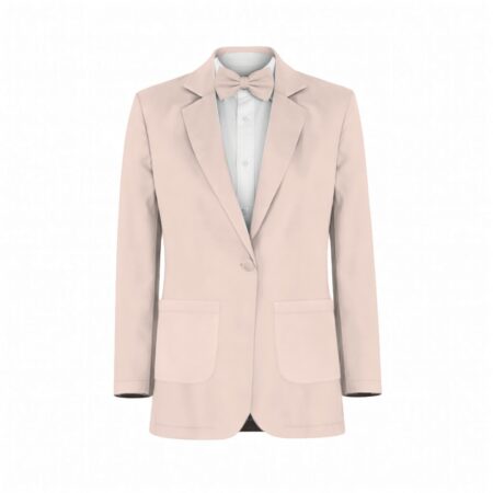 Pearl Pink Chiffon Fabric Suit and Tuxedo – Exact Color Match for Stacees Bridesmaid Dresses