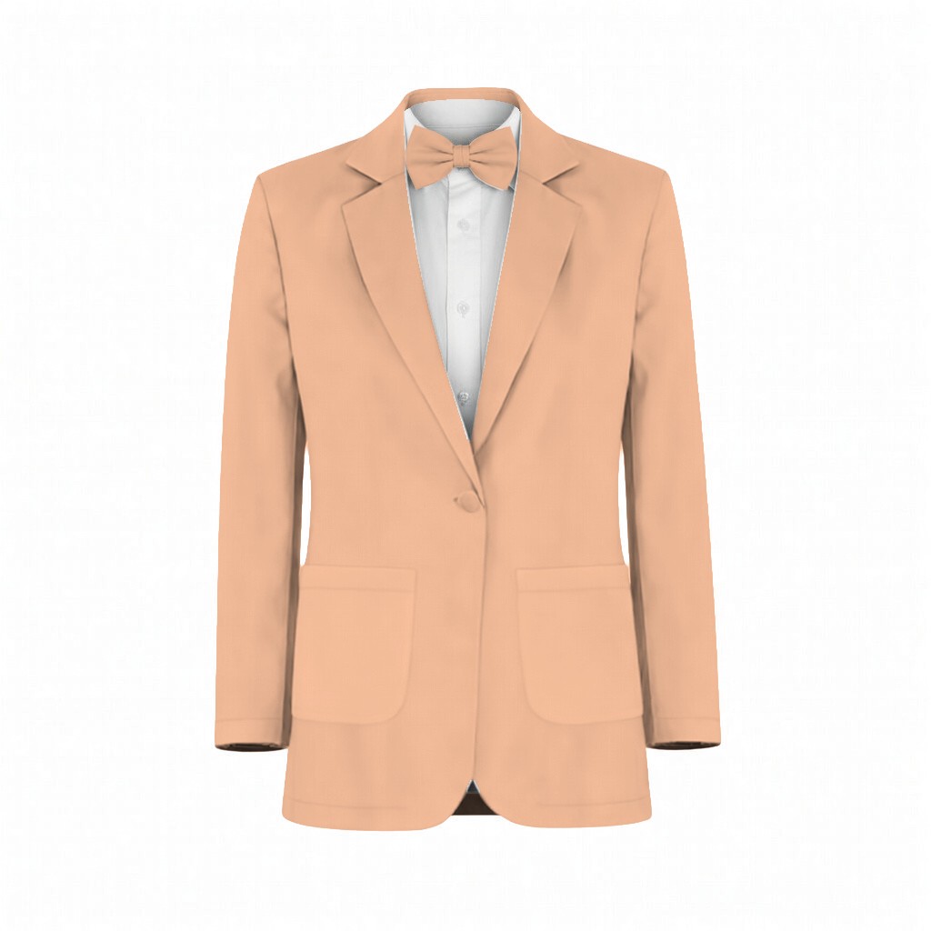Peach Chiffon Suit and Tuxedo – Exact Color Match for Stacees Bridesmaid Dresses - Image 2
