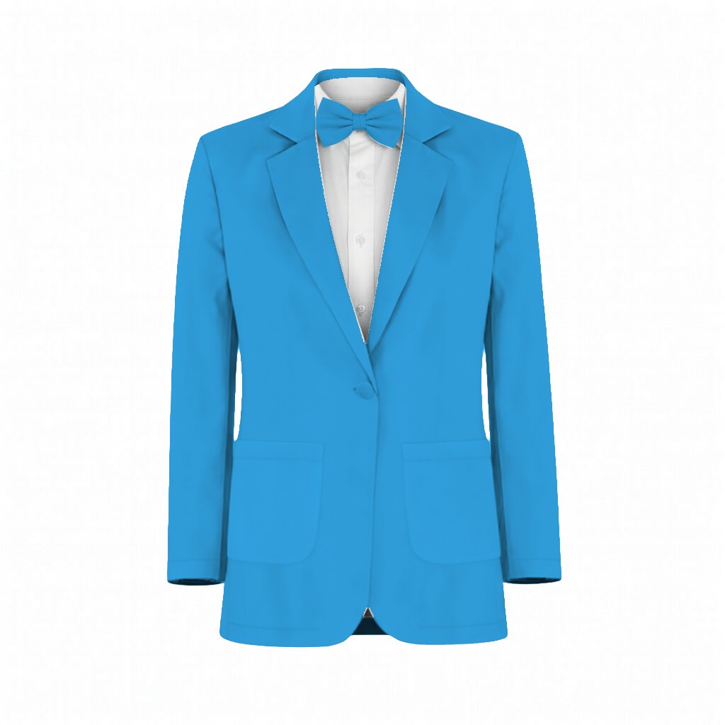Ocean Blue Satin Suit and Tuxedo – Exact Color Match for Stacees Bridesmaid Dresses - Image 2