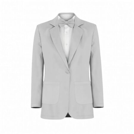 Silver Satin Suit and Tuxedo – Exact Color Match for Stacees Bridesmaid Dresses