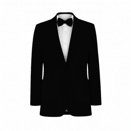 Black Stretch Crepe Suit and Tuxedo – Exact Color Match for Stacees Bridesmaid Dresses