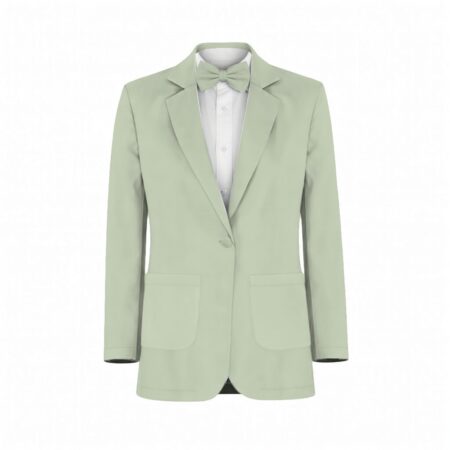 Dusty Sage Stretch Crepe Suit and Tuxedo – Exact Color Match for Stacees Bridesmaid Dresses