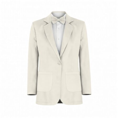 Ivory Stretch Crepe Suit and Tuxedo – Exact Color Match for Stacees Bridesmaid Dresses