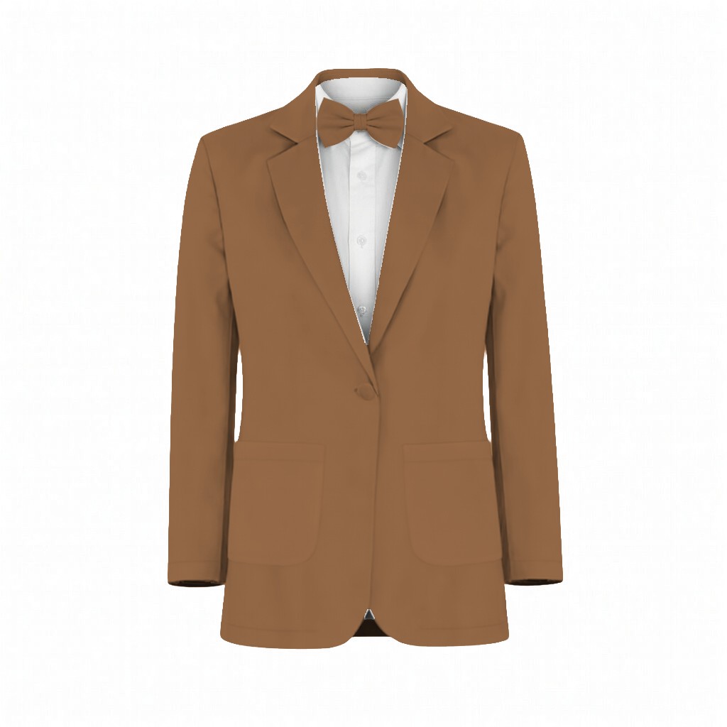 Mocha Stretch Crepe Suit and Tuxedo – Exact Color Match for Stacees Bridesmaid Dresses - Image 2