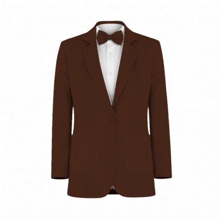 Chocolate Stretch Satin Suit and Tuxedo – Exact Color Match for Stacees Bridesmaid Dresses
