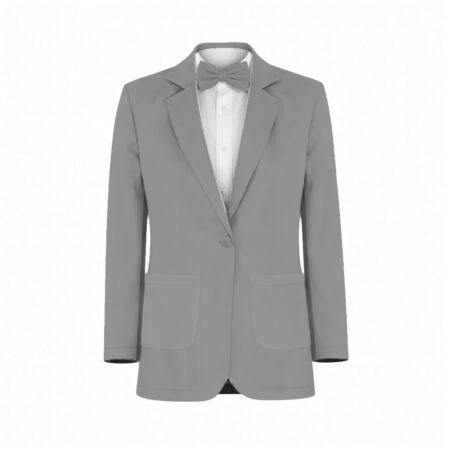 Gray Stretch Satin Suit and Tuxedo – Exact Color Match for Stacees Bridesmaid Dresses