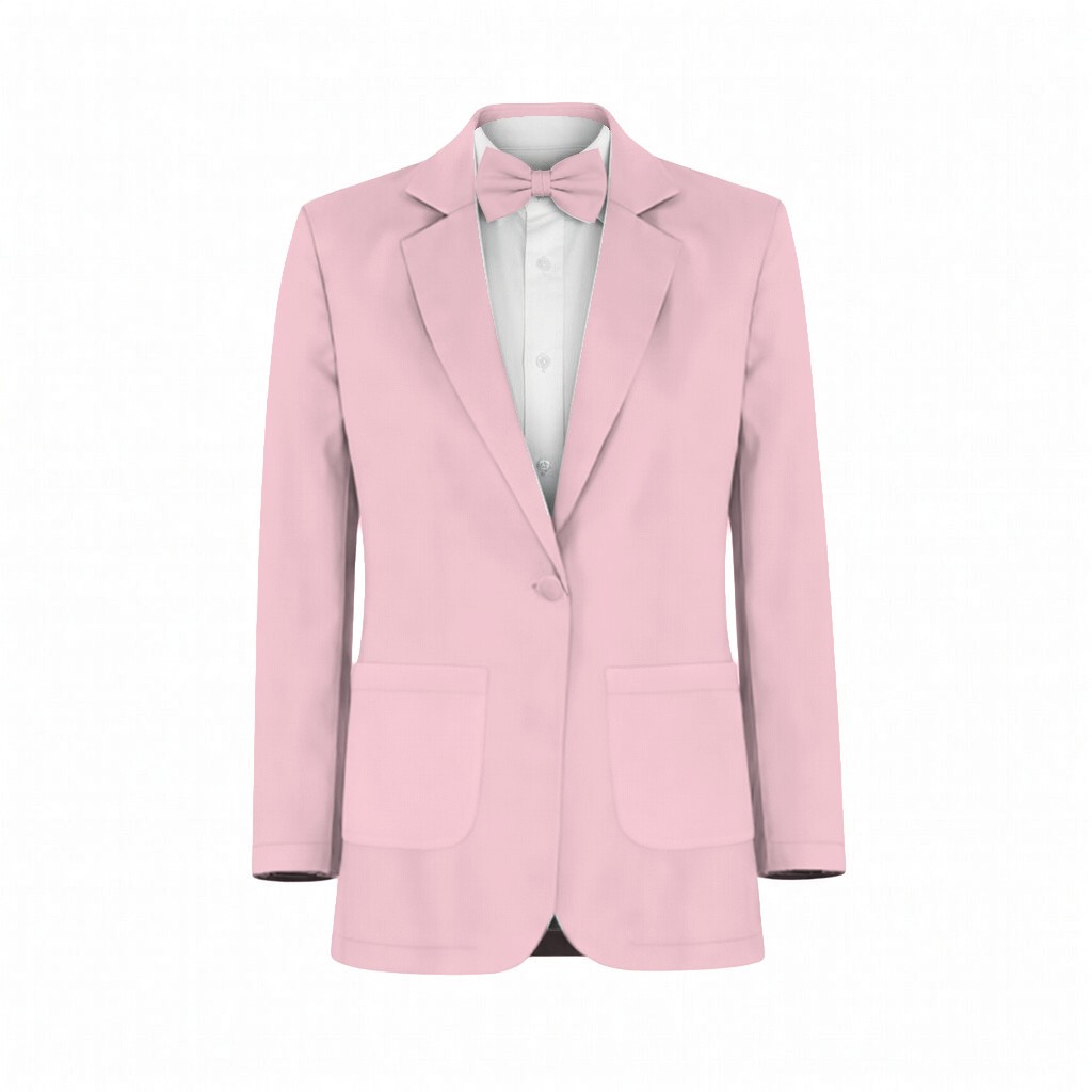 Blushing Pink Tulle Suit and Tuxedo – Exact Color Match for Stacees Bridesmaid Dresses - Image 2