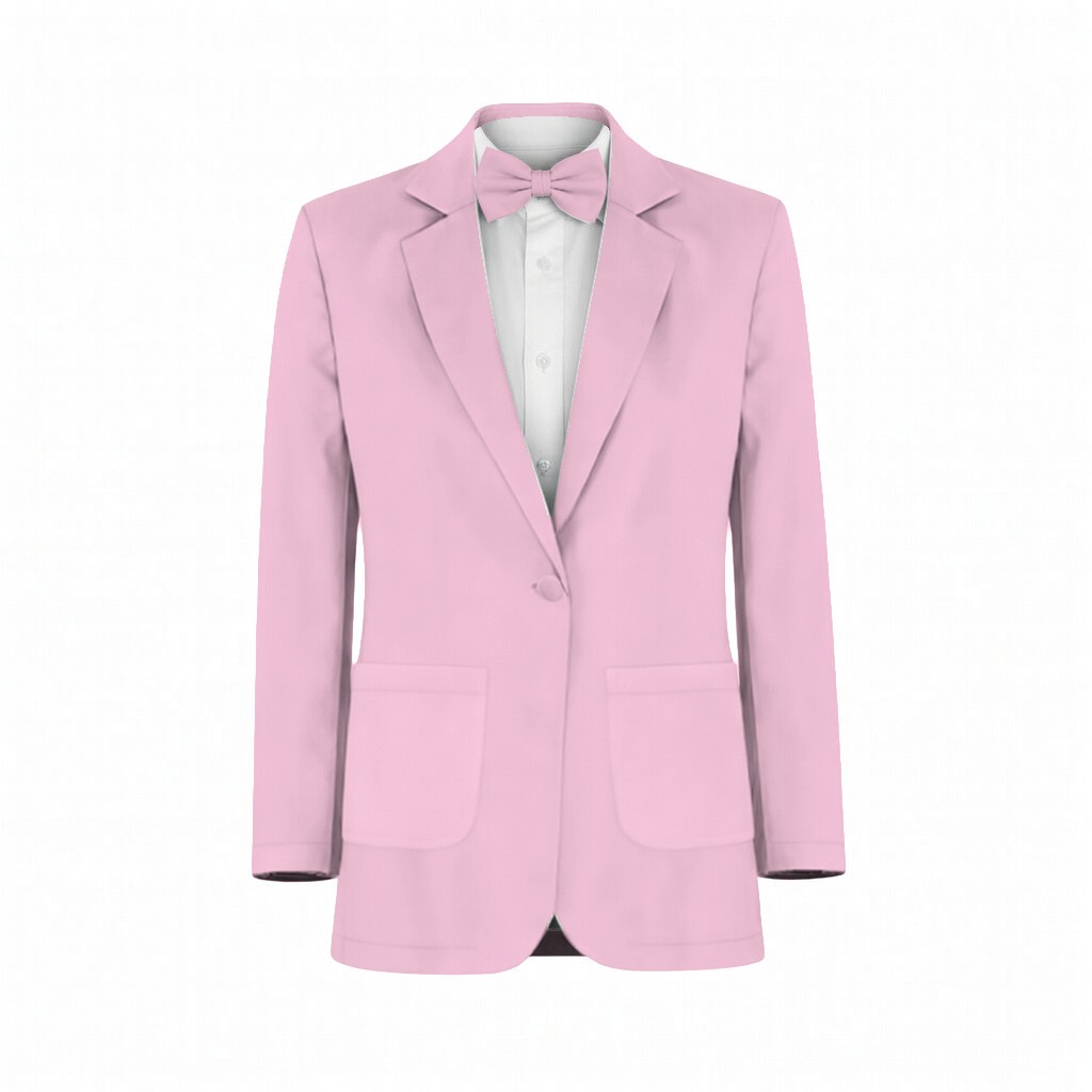 Candy Pink Tulle Suit and Tuxedo – Exact Color Match for Stacees Bridesmaid Dresses - Image 2