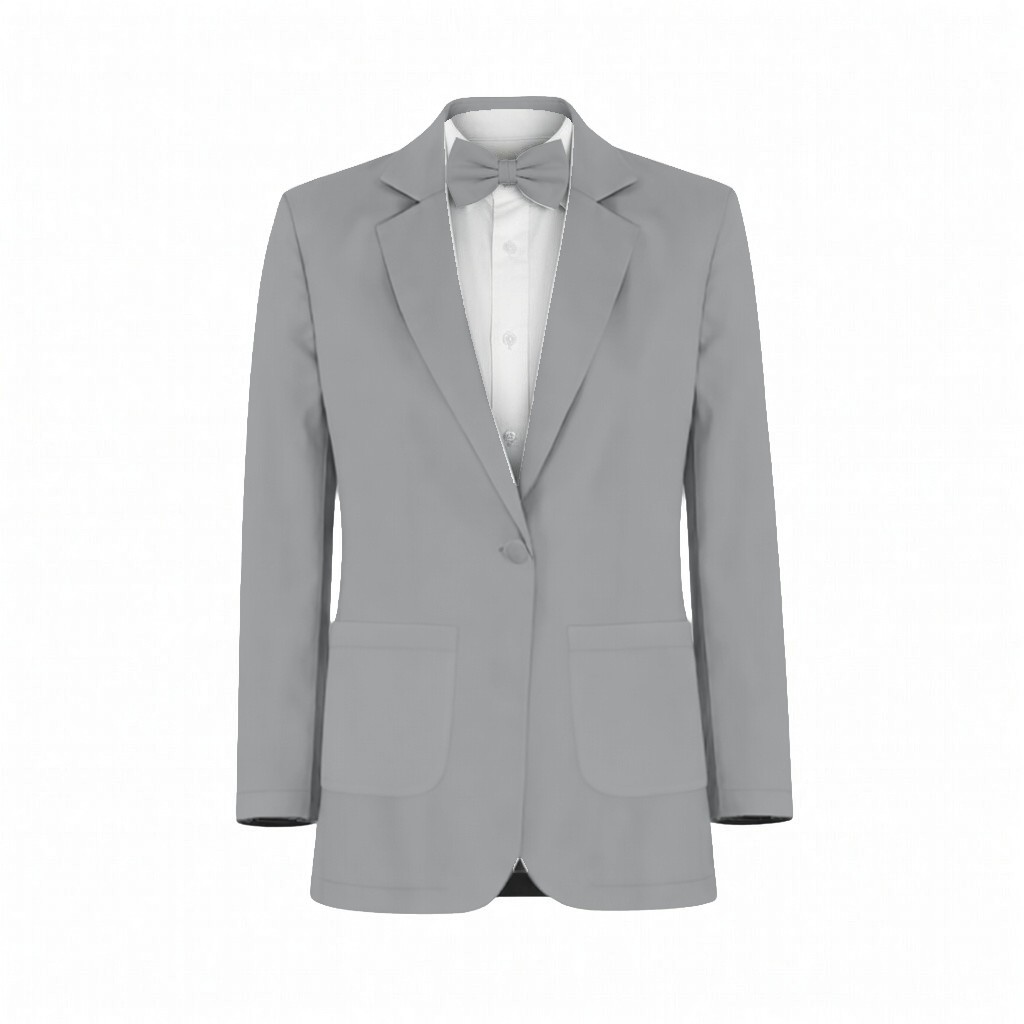 Pewter Tulle Suit and Tuxedo – Exact Color Match for Stacees Bridesmaid Dresses - Image 2