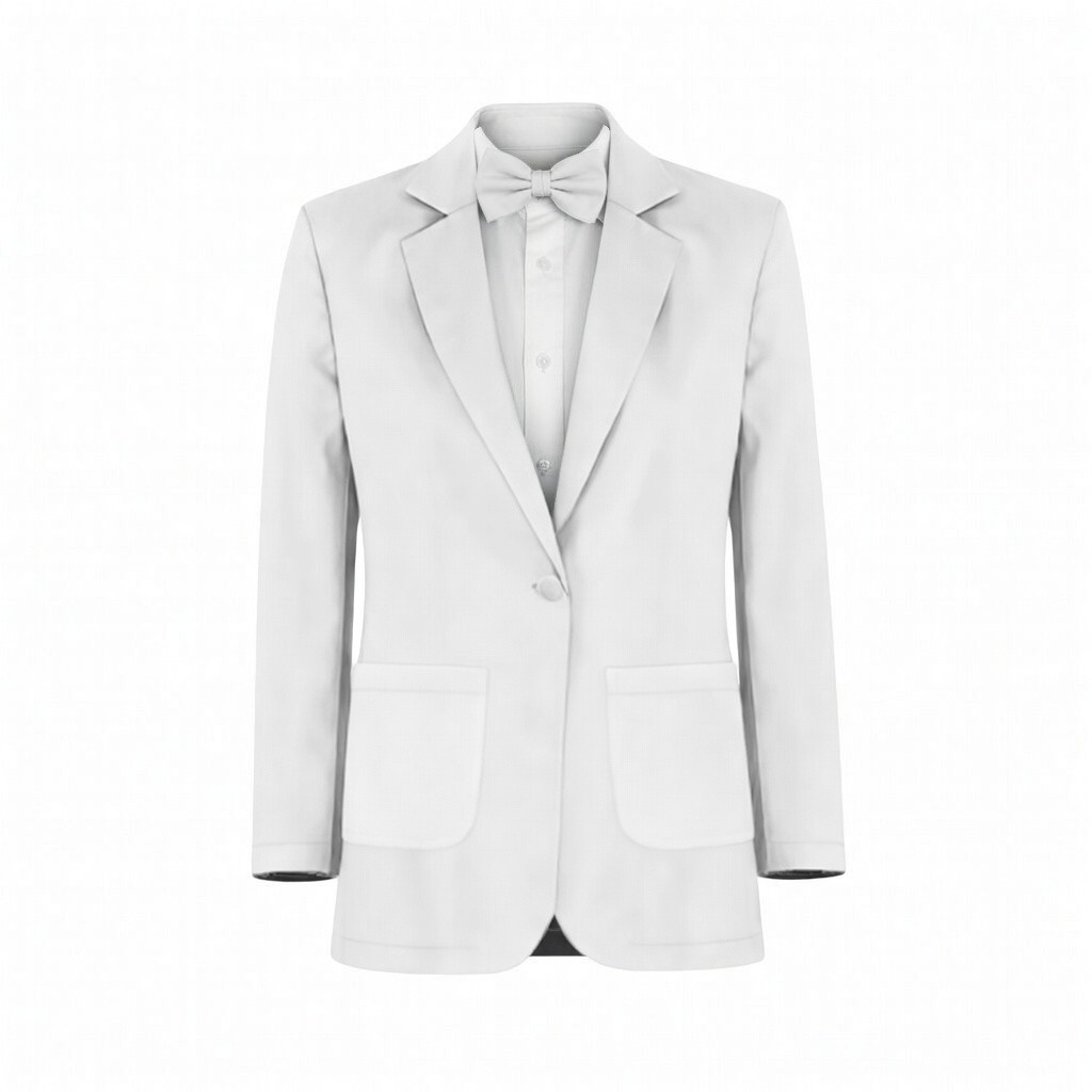 White Tulle Suit and Tuxedo – Exact Color Match for Stacees Bridesmaid Dresses - Image 2