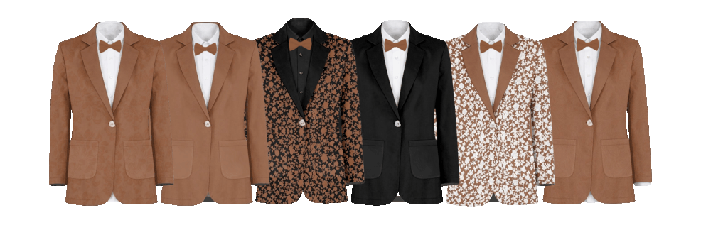 Baltic born Bridesmaid dresses matching suits and tuxedos by suitux