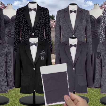 Twilight Paisley Suit and Tuxedo – Exact Color Match for Azazie Twilight Bridesmaid Dresses