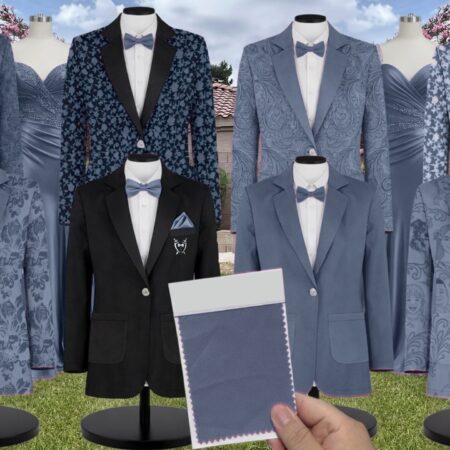 Azazie Mesh Twilight Suit and Tuxedo – Exact Color Match for Azazie Dresses