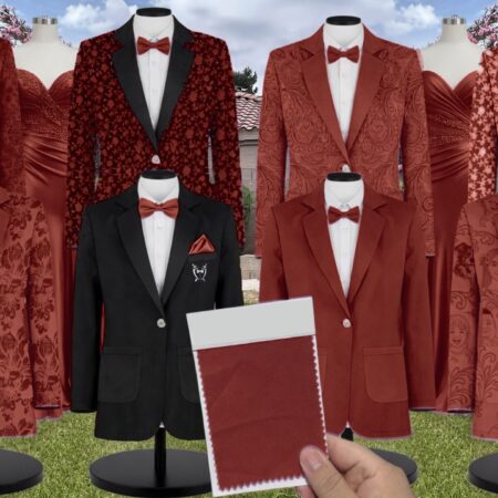 Cinnamon Destiny Sequin Suit and Tuxedo – Exact Color Match for Baltic Born Bridesmaid Dresses