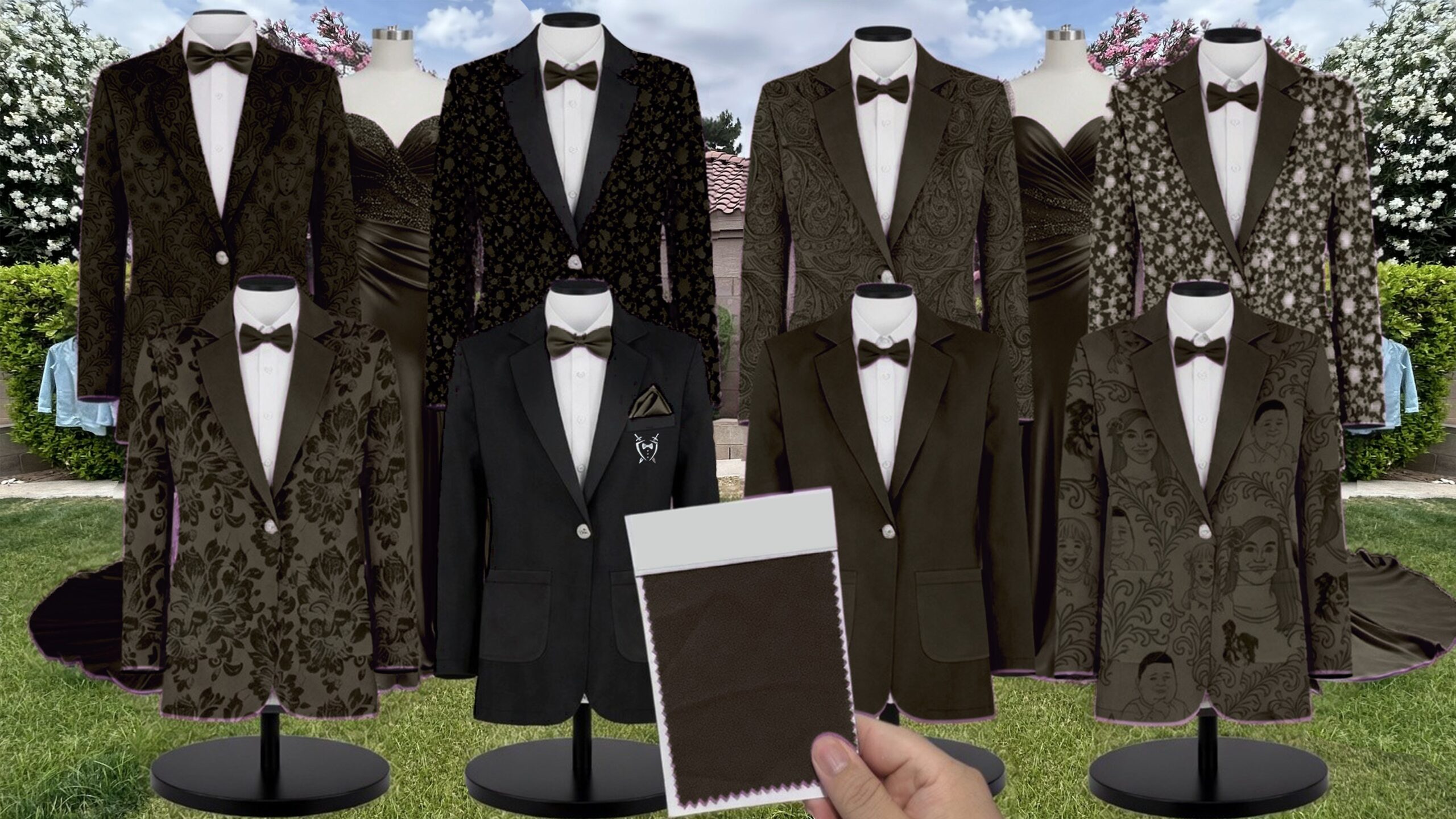 Baltic Born Dark Olive Emma Tulle suit