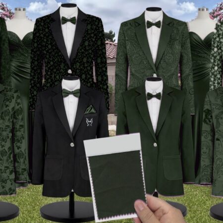Green Emma Tulle Suit and Tuxedo – Exact Color Match for Baltic Born Bridesmaid Dresses