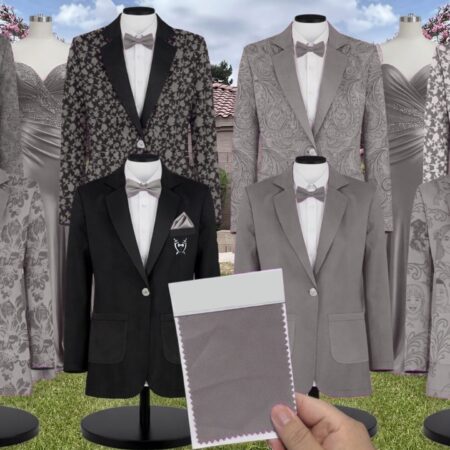 Ivory Paisley Suit and Tuxedo – Exact Color Match for Baltic Born Ivory Bridesmaid Dresses