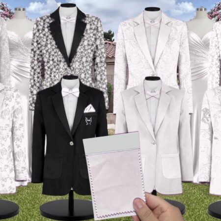 Off White Emma Tulle Suit and Tuxedo – Exact Color Match for Baltic Born Bridesmaid Dresses