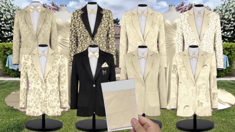 Butter Yellow Satin Twill Suit and Tuxedo – Exact Color Match for Dessy Bridesmaid Dresses