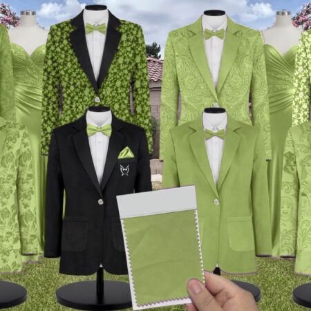 Mojito Satin Twill Suit and Tuxedo – Exact Color Match for Dessy Bridesmaid Dresses