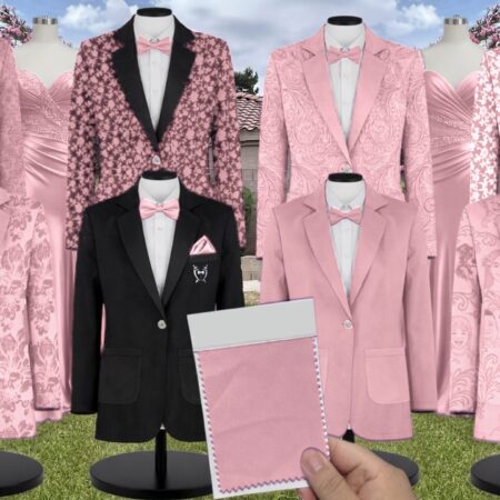 Blossom Velvet Suit and Tuxedo – Exact Color Match for Kennedy Blue Bridesmaid Dresses