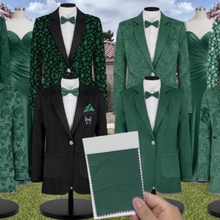 Jade Paisley Suit and Tuxedo – Exact Color Match for Kennedy Blue Bridesmaid Dresses