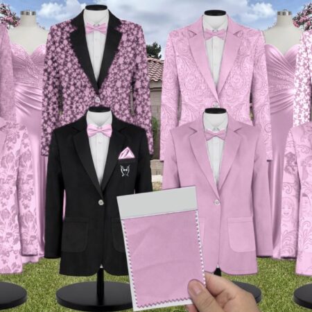 Peony Velvet Suit and Tuxedo – Exact Color Match for Kennedy Blue Bridesmaid Dresses