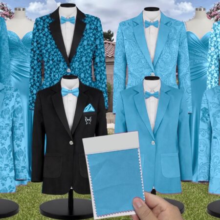 Blue Multi Floral Suit and Tuxedo – Exact Color Match for Lulus Bridesmaid Dresses