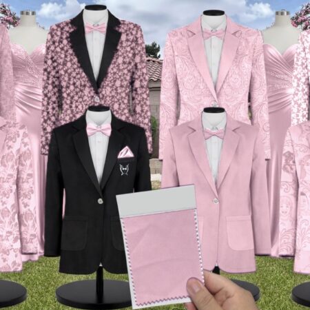 Light Pink Abstract Suit and Tuxedo – Exact Color Match for Lulus Bridesmaid Dresses